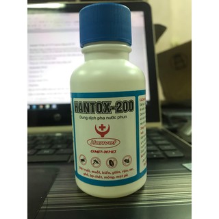HANTOX – 200 [100 ml] Thuốc diệt muỗi, ruồi, ve, bọ chét, rận, mạt gà, gián, kiến.
