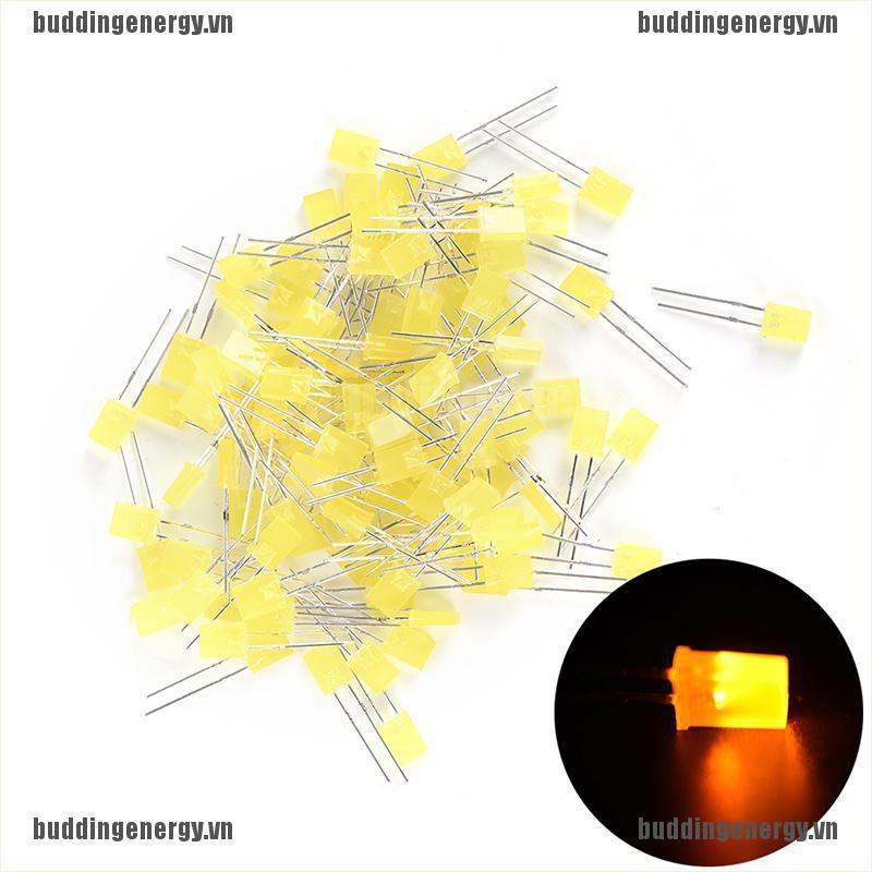 Bộ 100 Đèn Led Hình Chữ Nhật Nhiều Màu Sắc Tiện Lợi