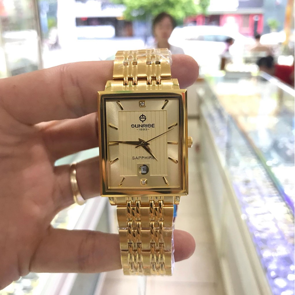 Đồng hồ nam SUNRISE 1190SA full hộp, kính sapphire chống xước chống nước tốt | BigBuy360 - bigbuy360.vn
