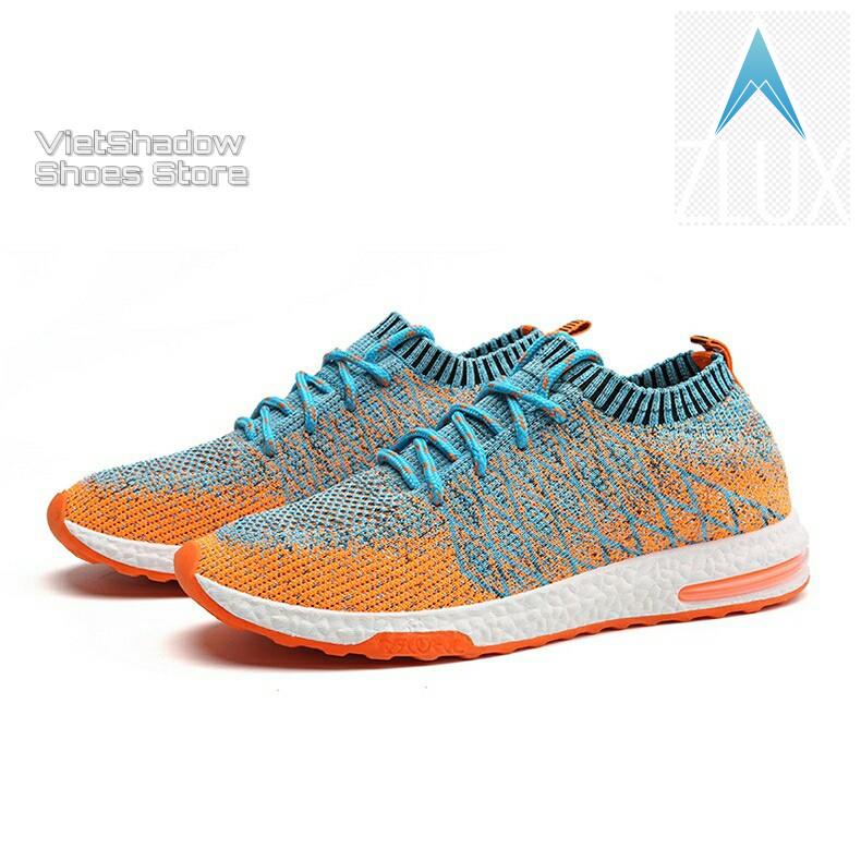 🚴🏇 Giày thể thao lười nam - Công nghệ dệt kim tạo hình 3D - 3 màu cam/xanh, ghi sẫm, ghi nhạt - Mã SP 1720 🚴🏇