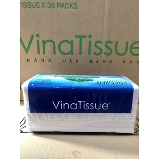 Combo 36 Gói Khăn Giấy Lụa Rút VinaTissue Premier(=1 thùng)