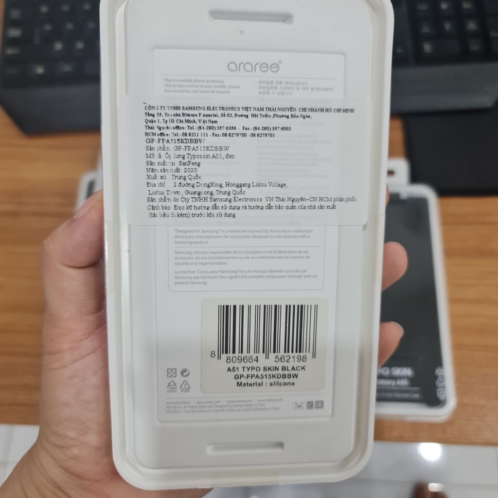 Ốp lưng điện thoại Samsung Galaxy A51 - A71 - TYPO SKIN - Hàng chính hãng nguyên hộp