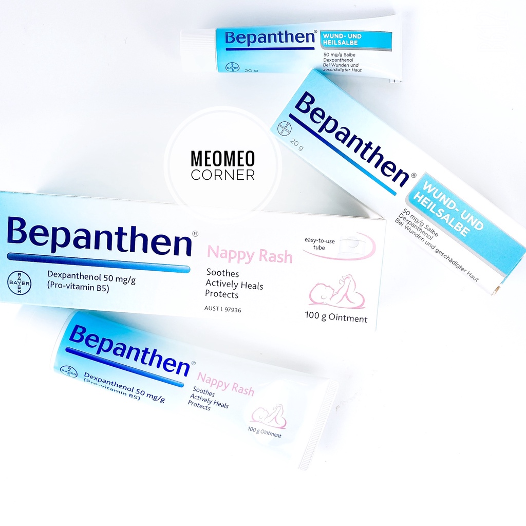 Kem hăm cho bé Bepanthen 20g Đức & 100g Úc