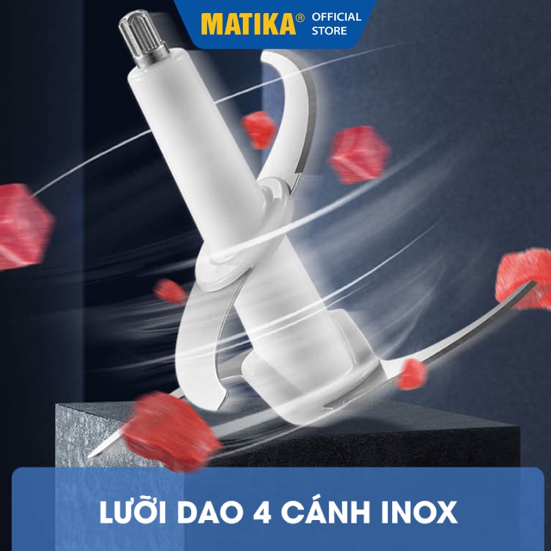 Máy Xay Thịt MATIKA 2L Cối Thủy Tinh MTK3220