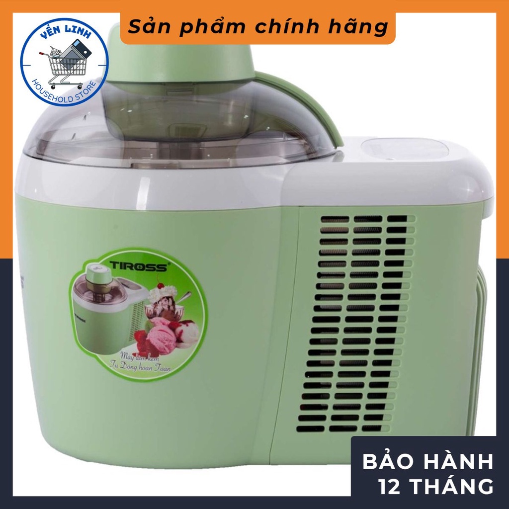 [Tiross - Việt Nam] Máy làm kem tươi gia đình Tiross TS9090,Sản Phẩm Chính Hãng, Bảo Hành 12 Tháng