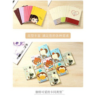 Sổ Tay Sổ Ghi Chép Mini Hàn Quốc Hoạt Hình Cute (Mẫu Ngẫu Nhiên)