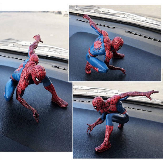 Marvel Avengers Spider-Man Doll Garage Kit Model Creative Car Decoration Internet Celebrity Car Interior Ornaments Case 2Uq6