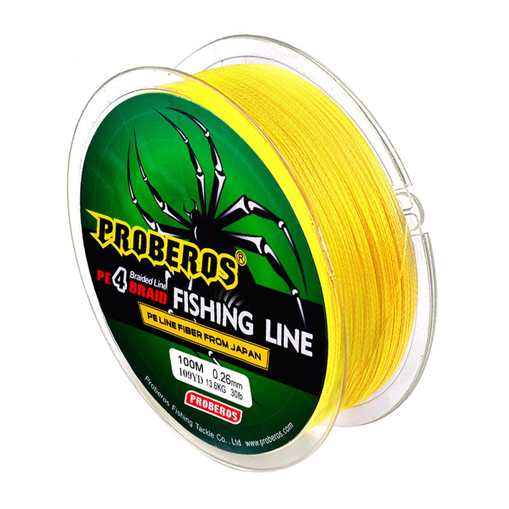 Cuộn dây câu cá bằng PE nhiều màu 0.4-10.0 6-100LB 100M