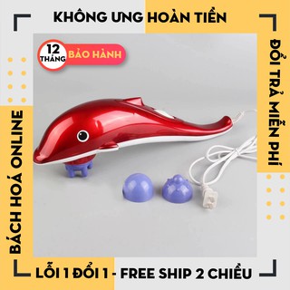 [Hàng Loại 1]  Máy Massage Cầm Tay Cá Heo 3 Đầu RF-889