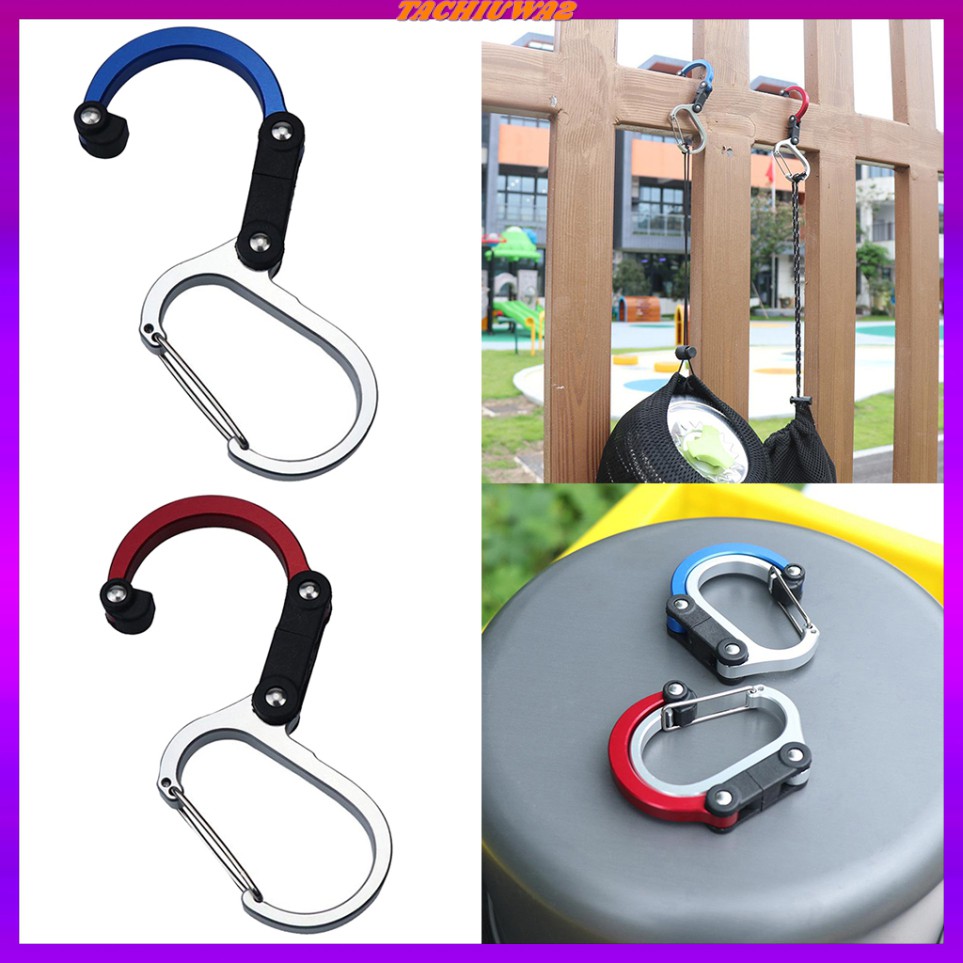 [Tachiuwa2] Móc Kẹp Mini Màu Đỏ Cho Hành Lý Du Lịch