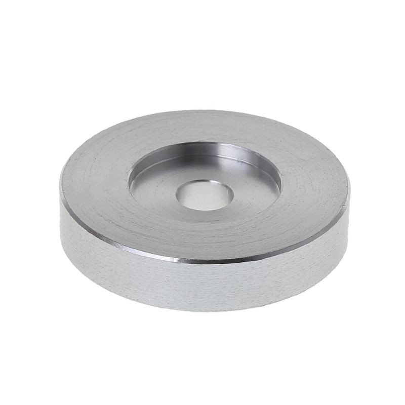 Adapter đĩa xoay 45 RPM bằng nhôm mạ bạc cho bàn xoay kỹ thuật SL 7&quot; Vinyl