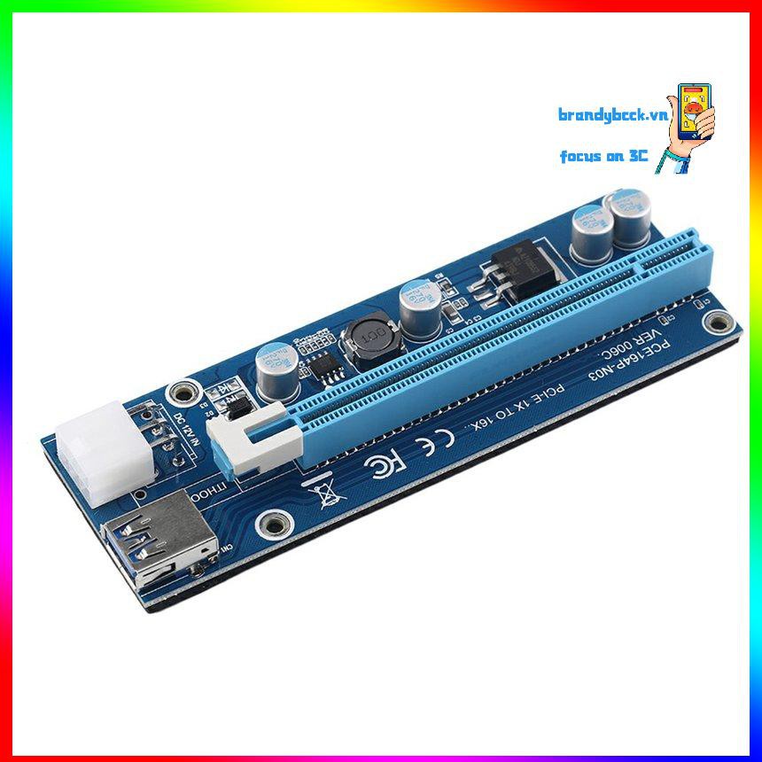 Card Đồ Họa Mở Rộng Pci-E1X Sang 16x 6pin Thẻ | BigBuy360 - bigbuy360.vn