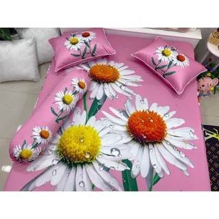 Drap thun lạnh 5D cao cấp mẫu hoa ( 7 màu)