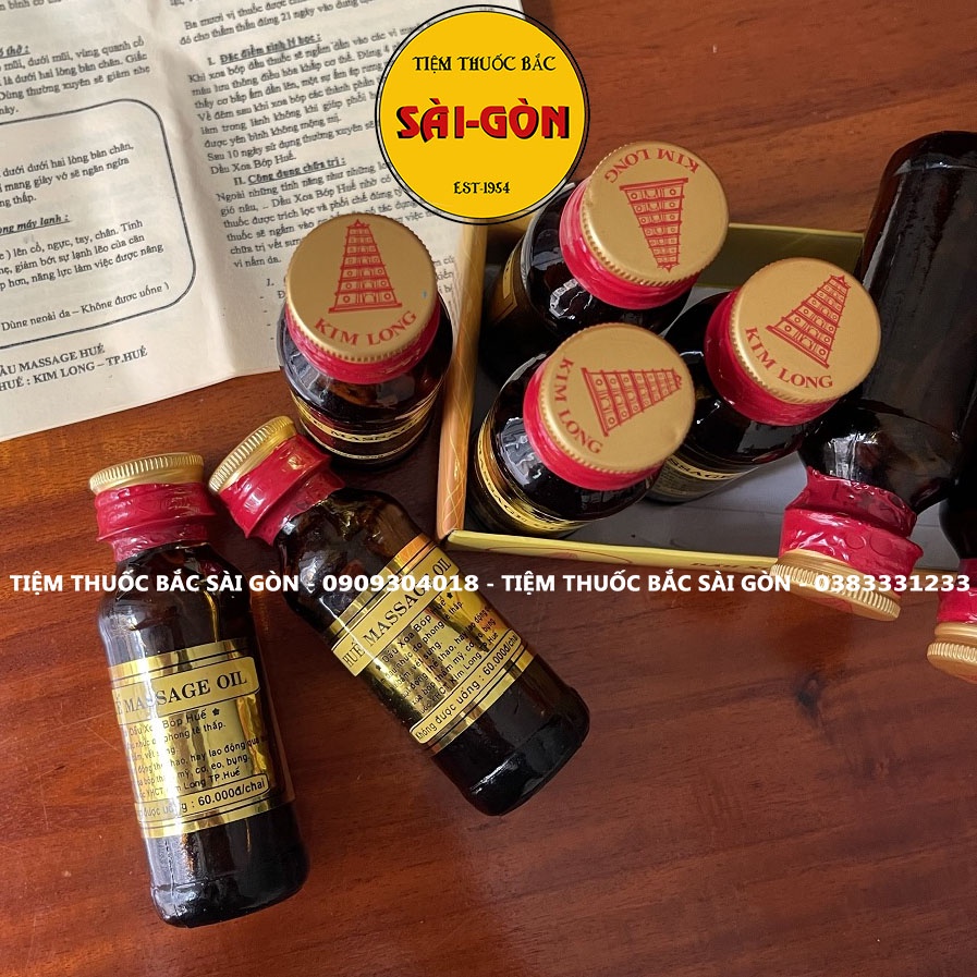 Sỉ 16 Chai Dầu Massage Huế Kim Long Chính Hãng