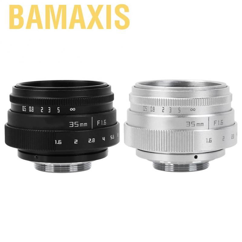 Bamaxis 35mm F1.6 CCTV C Mount Large Aperture Lens for Sony NEX M4/3 FX