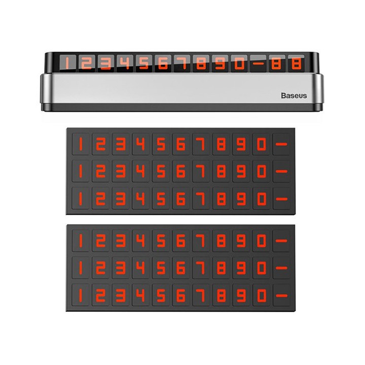 Bảng ghi số điện thoại trên ô tô xe hơi Baseus -  Baseus Hermit Temporary Packing Number Card - VIENTHONGHN | BigBuy360 - bigbuy360.vn