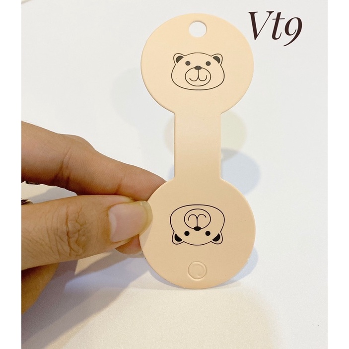 Thẻ giấy bấm dây chuyền , cột tóc , vòng tay