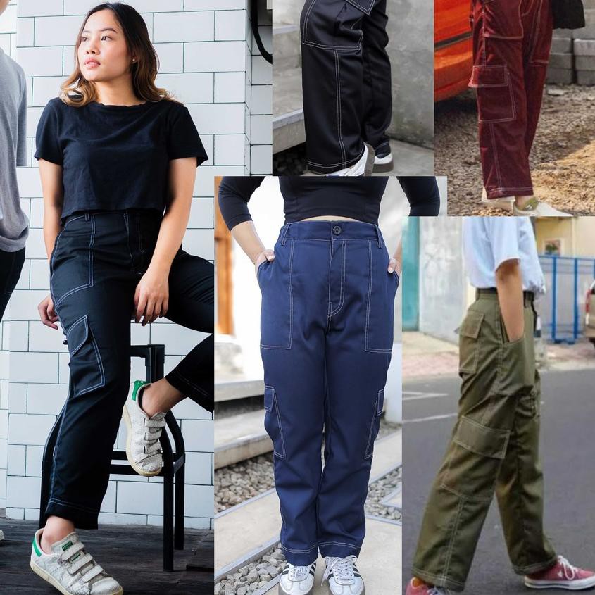 Quần Jogger Màu Đen Có Túi Hộp Lớn 491 Size S-3Xl Thời Trang Cho Nam Và Nữ