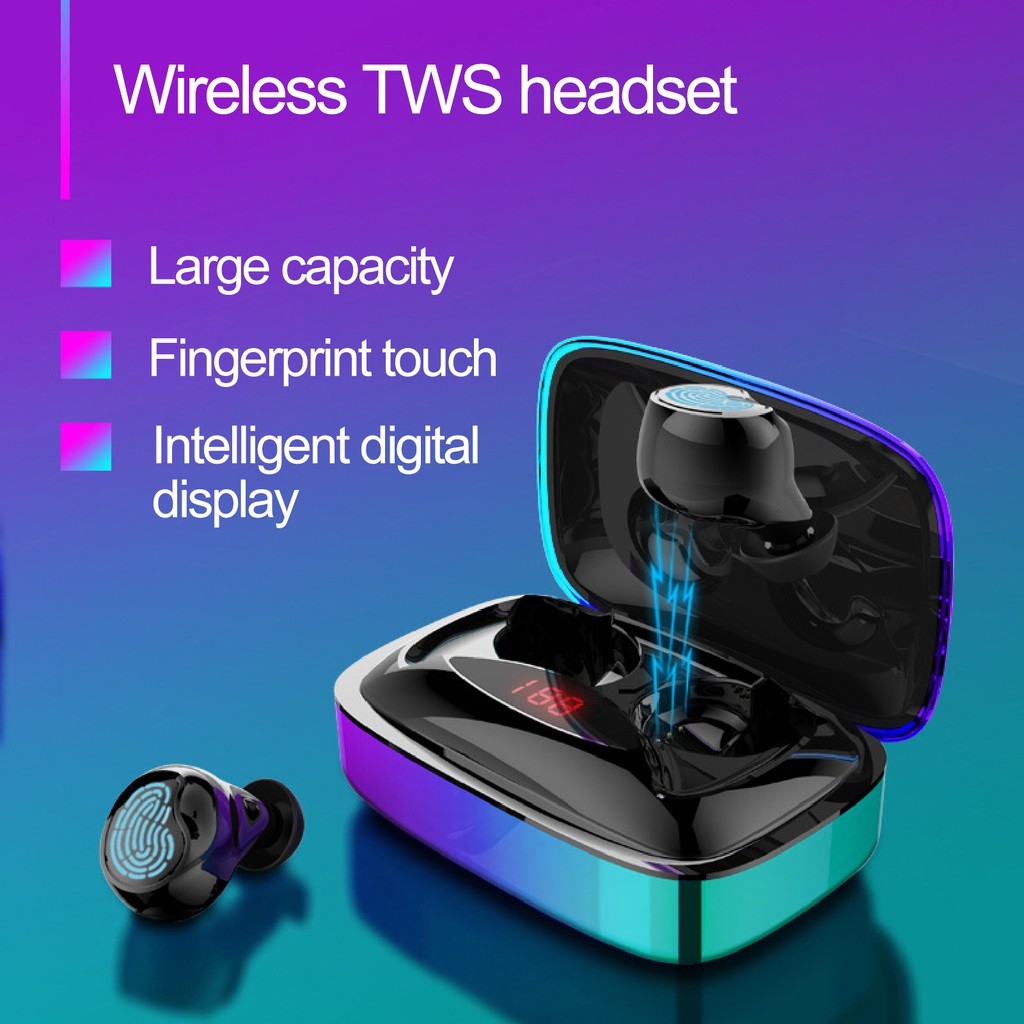 Tai Nghe Nhét Tai Hel + Mini Tws Bluetooth 5.0 Không Dây Thông Minh Âm Thanh Sống Động