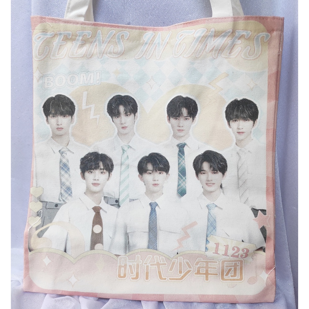 Túi vải in hình TFBOYS TNT Dịch Dương Thiên Tỉ Vương Nguyên Vương Tuấn Khải