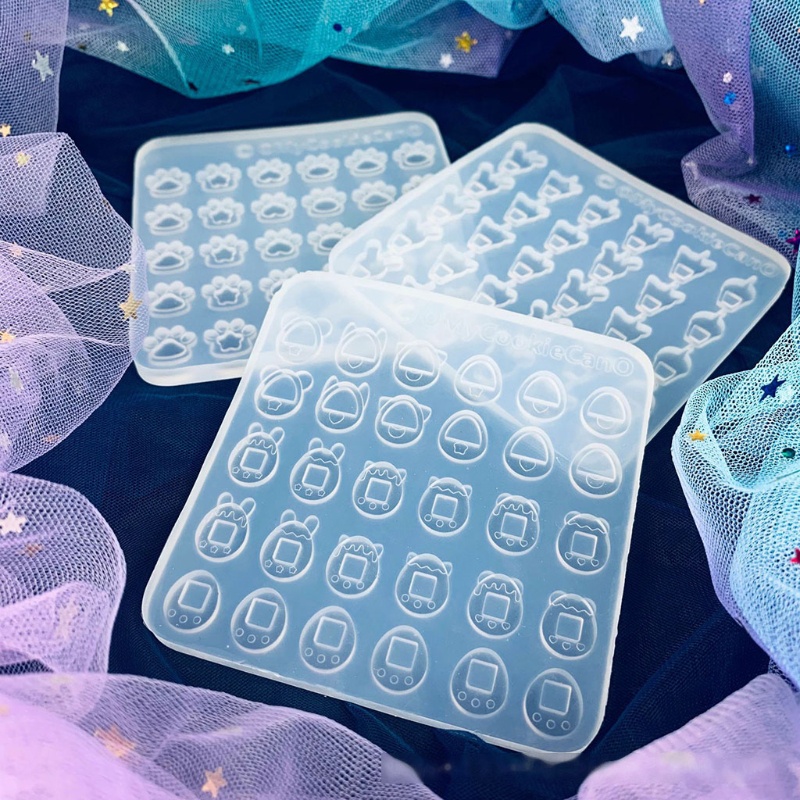 Khuôn Silicon Trong Suốt 30 Ngăn Làm Kẹo Hình Nàng Tiên / Ngôi Sao