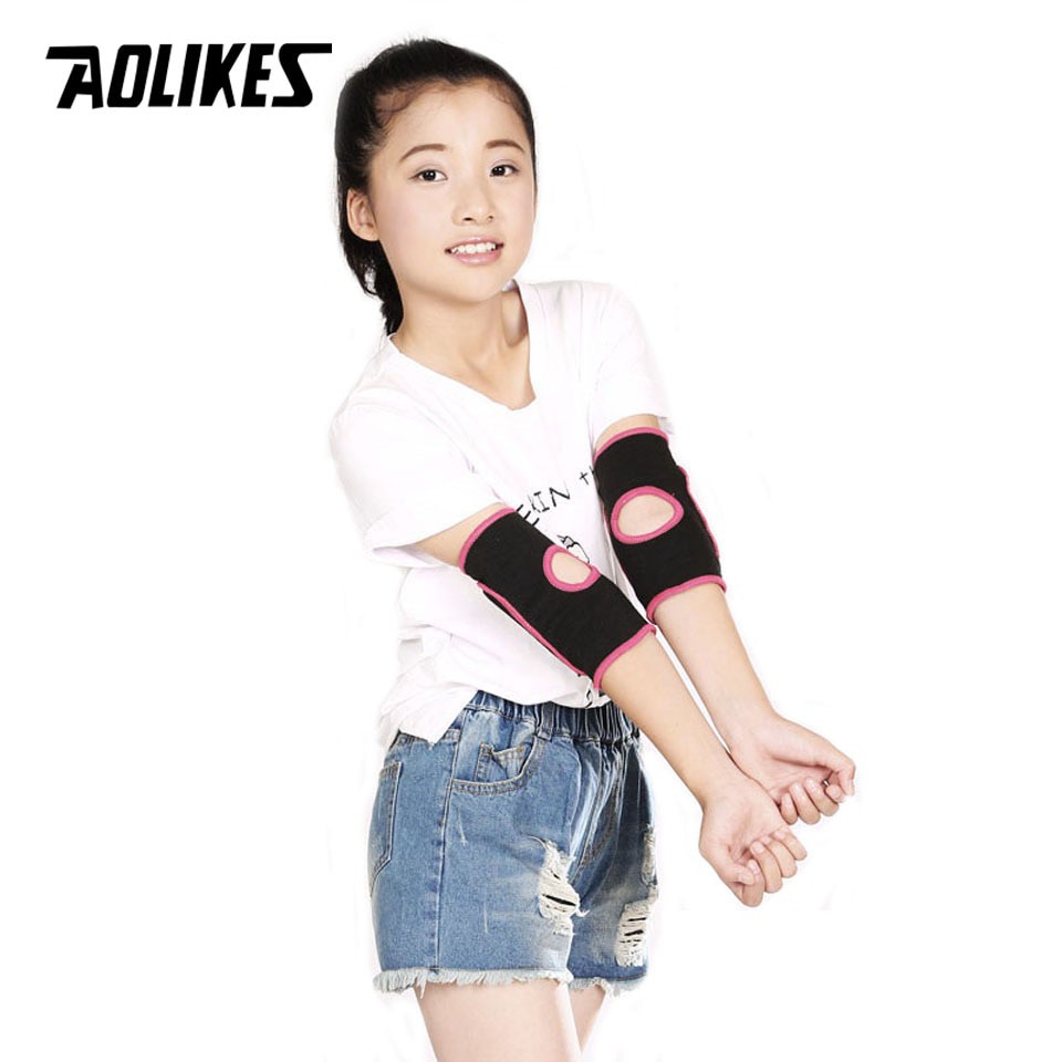 Đai miếng đệm bảo vệ khuỷu tay trẻ em AOLIKES A-0240 cao cấp breathable children elbow protector