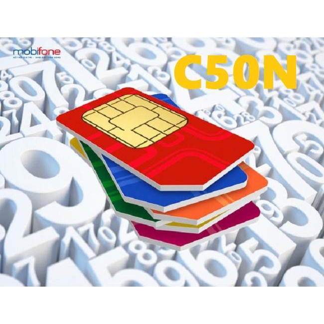 Siêu Sim Mobifone 4G C50N Ưu Đãi Khuyến Mại 30GB Tốc Độ Cao/Tháng Gọi Nội Mạng Miễn Phí[Phí Gia Hạn 50k]