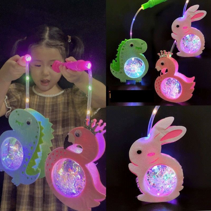 Đèn lồng trung thu phát sáng hình con vật dễ thương nhiều màu sắc hot trend 2022 PAPAZUM D4.041.KL