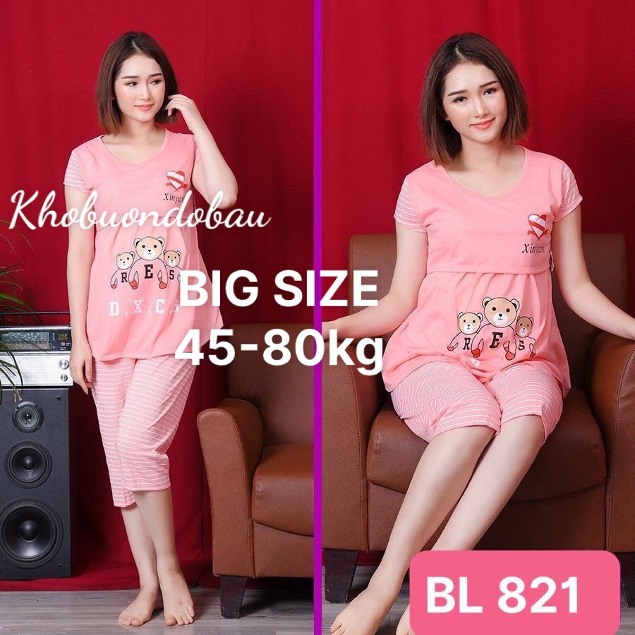 Bộ đồ bầu, Bộ đồ mặc nhà LỬNG HỌA TIẾT NGỘ NGHĨNH có chun chỉnh BL821