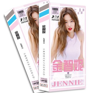 postcard hộp ảnh ngôi sao jennie Blackpink ảnh thiệp đẹp