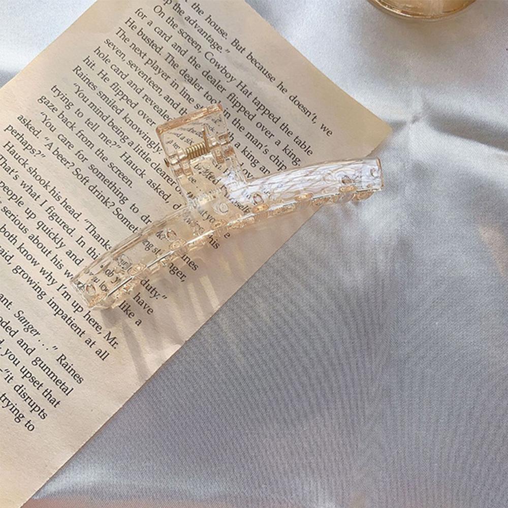 Kẹp Tóc Càng Cua Dài Bằng Acrylic Kiểu Vintage Hàn Quốc