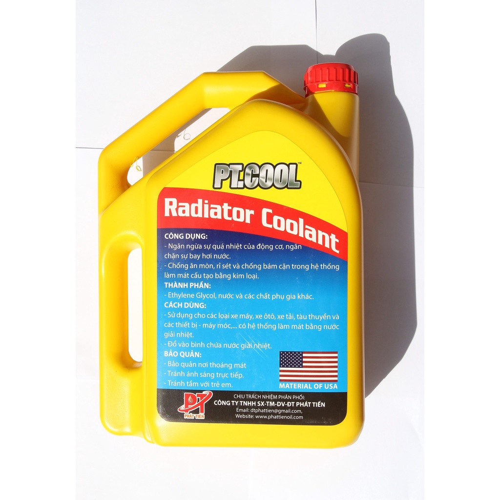 Nước Giải Nhiệt động cơ PT.COOL Radiator Coolant Material Of USA