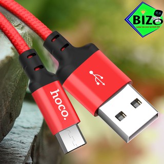 CÁP SẠC, DÂY SẠC HOCO X14 BỌC DÙ DÀI 1M,2M CHÂN LIGHTNING, MICRO, USB TYPE C