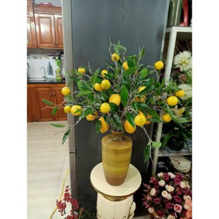 cành quả chanh giả trắng trí