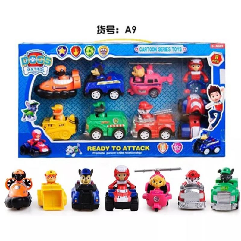 BỘ ĐỒ CHƠI BIỆT ĐỘI CHÓ CỨU HỘ PAW PATROL XE CHẠY TRỚN.