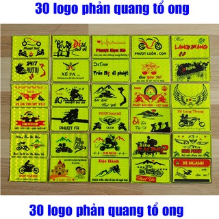 TEM PHƯỢT LOGO PHƯỢT PHẢN QUANG TỔ ONG 30 LOGO