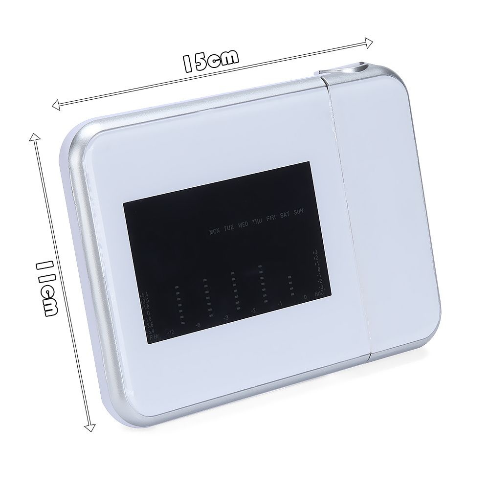 Đồng hồ báo thức chiếu đèn chiếu nhiều màu dùng trang trí phòng ngủ