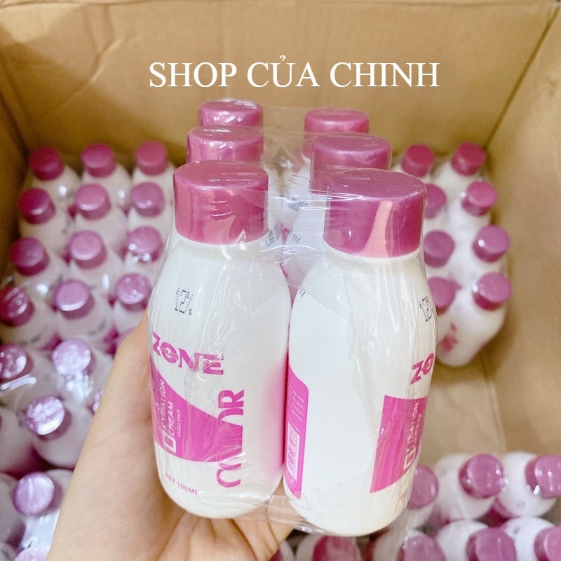 Oxy trợ nhuộm 100ml Zone không xót da dầu -hàng kích màu thuốc nhanh