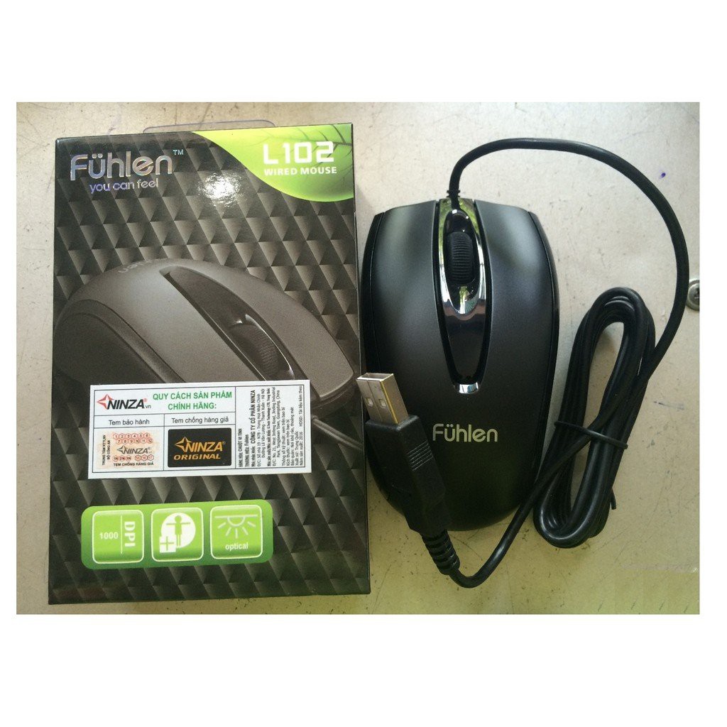 Chuột có dây Logitech B100, Fuhlen L102, Dell MS-116, DeLL MS-111, Goldent Fiel MG108, Dareu LM130