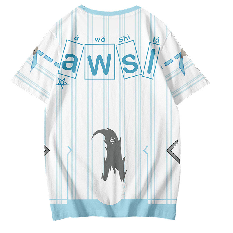 Hololive VTuber FAMS Gamers Shirakami Fubuki Hoodie T-shirt 3D Printed Long Sleeve Pullover