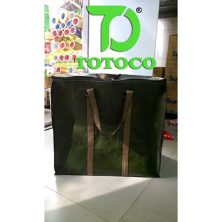 TÚI BẠT ĐỰNG ĐỒ XANH RÊU SIZE 60 cm x 40 cm x 60 cm ( LOẠI DÀY )