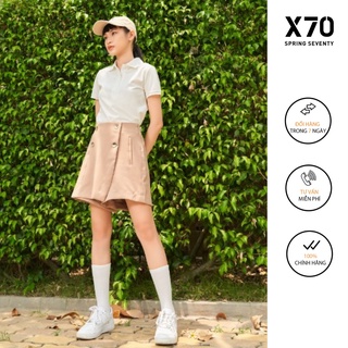 Áo Thun Polo Nữ Trơn Thiết Kế Nút Cài Thời Trang X70 - 00420033