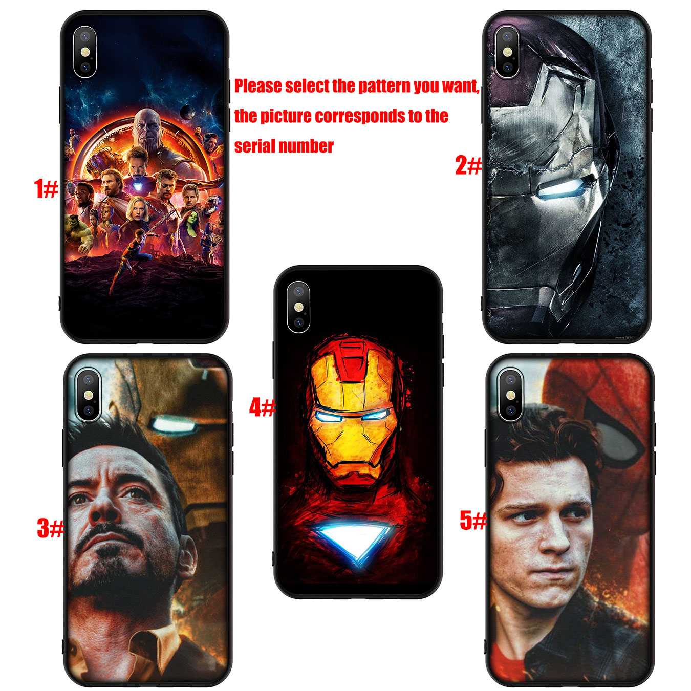 Ốp Điện Thoại Silicon Mềm Hình Iron Man Marvel A24 Cho Xiaomi Redmi Note 7 5 Pro Plus 5a 7a Note7 Note5