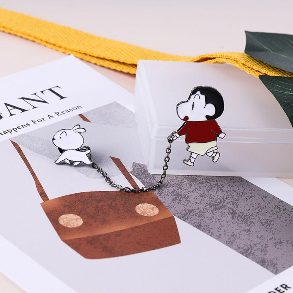LILYES Ghim Cài Áo Hình Cậu Bé Bút Chì Shin-Chan Dễ Thương Thời Trang