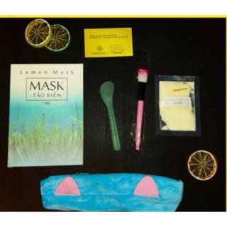 MASK TẢO BIỂN - Lemon Mák tặng xông mặt thảo dược