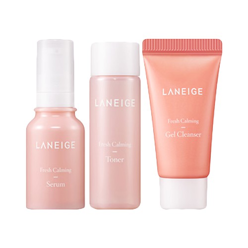 Bộ cân bằng, làm Sáng Da Laneige Fresh Calming Trial Kit (3 Items)