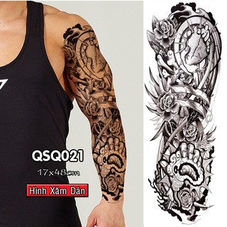 [Loại Ngắn Ngày] Hình Xăm Dán Kín Tay Máy Móc (Phong Cách Âu)