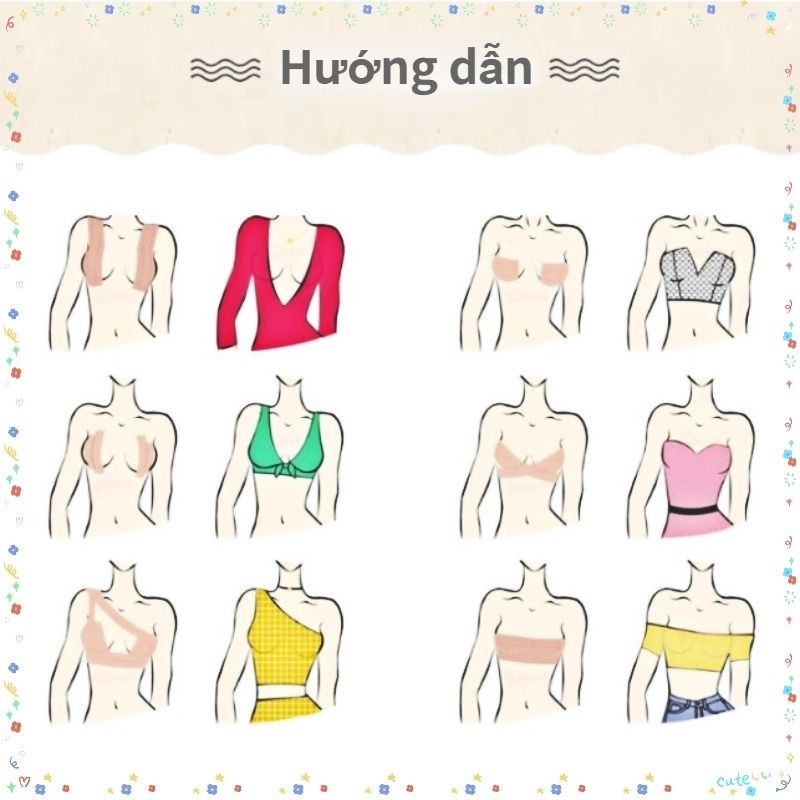 Dán Ti Vải Nâng Ngực Đa Năng Tạo Khe Nâng Ngực Xệ Co Giãn