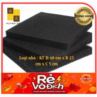 Tấm mút xốp đen đặc đa năng, cách âm, cách nhiệt, làm nệm, lót sàn, lót bể cá .... - Bán Theo Tấm: 40 cm x 23 cm x 5 cm