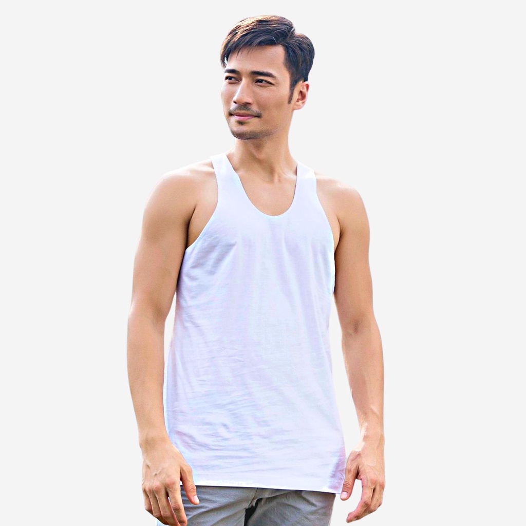 Áo ba lỗ nam cotton BASIC MAN mặc lót trong và tập Gym - A3L 001